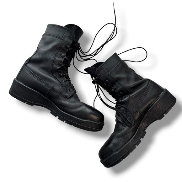 Belleville Men\'s Combat Boots Steel Toe Vibram Sole Black Size 7XW main image 7